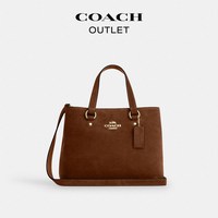 COACH 奥莱女士牛皮革STATION CARRYALL手提包斜挎包