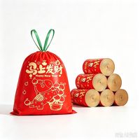 TWG 红色抽绳式垃圾袋 50只/卷