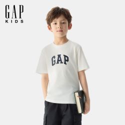Gap 大小童同款男女童2025春季纯棉短袖T恤儿童装755328