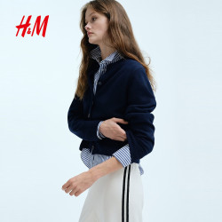H&M 韩系穿搭 女士毛针织衫