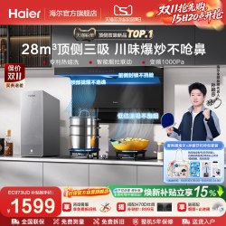 海尔 顶侧双吸25风量大吸力 抽油烟机