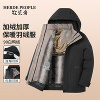 牧荒者 加绒加厚可拆卸内胆保暖羽绒服AK156608