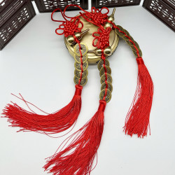 黄铜葫芦五帝挂饰品手工编制中国结大门卧室厨房吉祥精品挂件