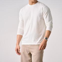 简木 男装180g 舒适微弹基础打底长袖T恤打底衫