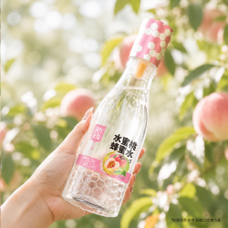 新一线水蜜桃蜂蜜水6瓶箱装果汁饮料
