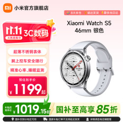 小米 Watch S5 智能手表 银色 46mm