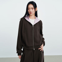 太平鸟 26冬季新款雾感棉宽松针织卫衣外套套装A3CRG4258