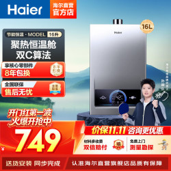 海尔 JSQ30-16MODEL(12T)U1 强排式燃气热水器 16L