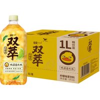 88VIP：统一 双萃柠檬茶清爽解腻鸭屎香风味红茶1L*8瓶