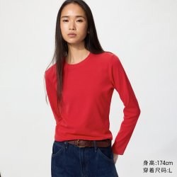 优衣库 圆领短T恤/长袖优衣库女装487579