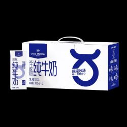 1号会员店 3.6g蛋白纯牛奶 200ml*12盒