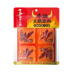 海底捞 牛油麻辣小块装火锅底料 360g(90g*4袋)