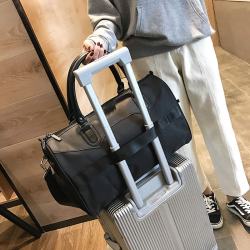 韩版男手提包行李包大容量短途旅行包行李袋单肩鞋位旅游包旅行袋