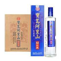 宝岛阿里山 52度经典台湾高粱酒600ml*6瓶整箱浓香型白酒纯粮食酒