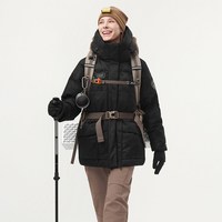 坦博尔 户外极寒羽绒服登山运动高保暖收腰短款工装风外套防寒95绒