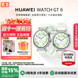华为 WATCH GT 6 多维情绪 薄荷青 41mm 蓝牙版 智能手表