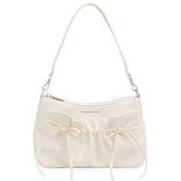 CHARLES & KEITH CHARLES&KEITH褶皱蝴蝶结芭蕾腋下斜挎包生日礼物送女友CK2-20151673