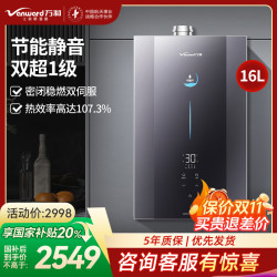 万和 安睡洗 LS9PRO一级能效 燃气热水器16升零冷水 TSI