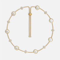 APM Monaco [新品]APM Monaco金黄色Valentine珍珠贝母可调节项链