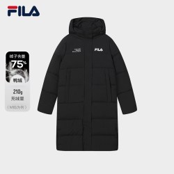 斐乐 蓬蓬羽绒服丨FILA长款羽绒服女冬季款连帽防泼水保暖运动外套