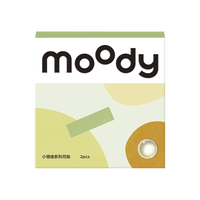 moody 小情绪系列彩色隐形眼镜 惬意绿 2片装