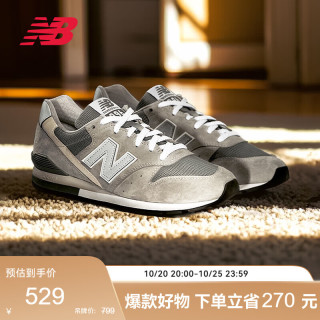 new balance 秋季男女情侣同款复古休闲百搭薄底运动鞋CM996系列CM996GR2 42