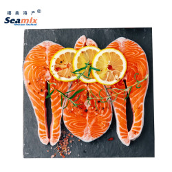 Seamix 冷冻三文鱼排1kg（银鲑）独立包装3-4袋 智利 海鲜水产 轻食