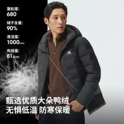 凯莱牧 户外登山羽绒服男女款冬季防风防雨保暖连帽羽绒衣
