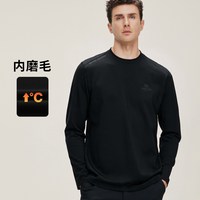 GIOVANNI VALENTINO 秋冬季男士长袖圆领T恤内磨毛简约休闲上衣