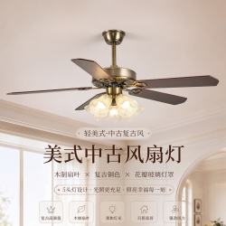 雷士 风扇灯客厅吊扇隐形餐厅现代欧式简约 荐【荷花全光谱】45W丨智控摇头