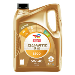 道达尔能源 快驰8800 汽机油 全合成机油 润滑油 5W-40 SQ C3 4L 汽车保养