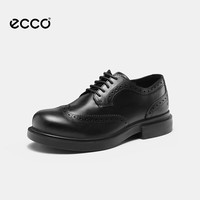 ecco 德比鞋男鞋 商务正装皮鞋 都市首尔  黑色  39