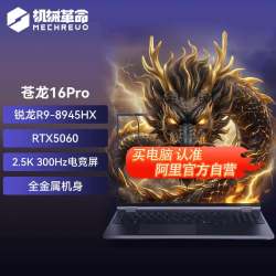 机械革命 苍龙 16（锐龙 9 8945HX、32G、1T、RTX 5060、灰）