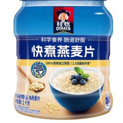 桂格 快煮纯燕麦片1000g*2罐