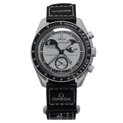 swatch 瑞士欧米茄OMEGA斯沃琪地球石英手表男女士表 情人节送礼物