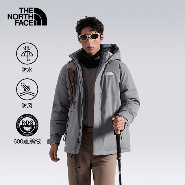 北面 鹅绒服男拓野防水羽绒外套户外TheNorthFace|8P0H