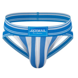 JOCKMAIL 3件内裤男双丁男丁裤棉T裤镂空白色性感低腰U凸提臀运动