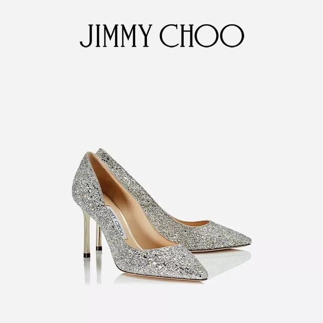JIMMY CHOO [24期免息]JIMMY CHOO高跟鞋/ROMY/LOVE女闪粉浅口婚鞋