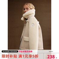 ELLE kids 真五折！冬季新款皮毛一体翻领外套加厚上衣