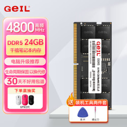 GeIL 笔记本内存条 DDR5 笔记本电脑内存条 第五代内存条 5600 5200 4800 MHZ 运行内存  笔记本 24G DDR5-4800