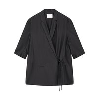LESS 春夏环保莱赛尔西服女薄款通勤百搭七分袖西装外套2P4710330