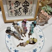 诗泊雅 简约优雅气质盘发夹子渐变珠珠后脑勺扭扭夹发饰