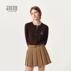 TEENIE WEENIE 【绵羊毛开衫】小熊通勤毛衣外套