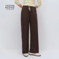TEENIE WEENIE TEENIEWEENIE bearnova小熊全棉卫裤女26秋季新款通勤宽松直筒裤