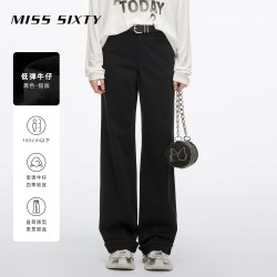MISS SIXTY 2026冬季牛仔裤女中腰棉质显瘦休闲百搭长裤直筒裤