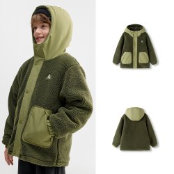 巴拉巴拉 儿童棉服女童宝宝棉袄男童羊羔绒外套童装衣服秋冬保暖潮
