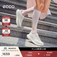ecco 运动鞋女 26年秋冬新款轻便休闲城市训练跑步鞋 BIOM系列 冰白色/白色84081361980 37