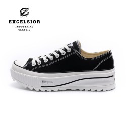 EXCELSIOR 饼干鞋 休闲女鞋增高板鞋厚底帆布鞋男