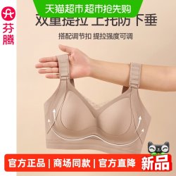 芬腾 女士内衣文胸防下垂大胸显小光面无痕上托提拉美背时尚薄款