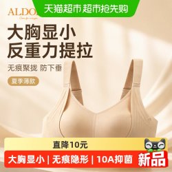 雅黛俪 反重力提拉防下垂文胸女大胸显小显瘦无痕隐形内衣夏季薄款